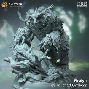Firalyn, Fey Touched Owlbear - DM Stash 