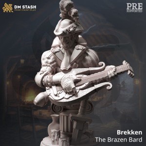 Popiersie Brekken, Half-Elf Bard  - DM Stash