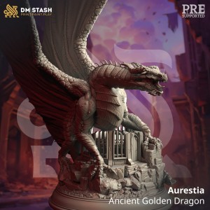 Aurestia, Ancient Golden Dragon - DM Stash