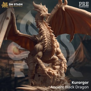 Kurorgor, Ancient Black Dragon - DM Stash