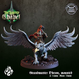 Grandmaster Oberon, mounted on Royal Griffin - Crippled Gοd Foundry 