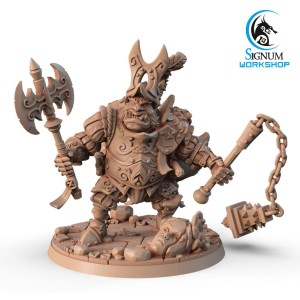 Ogre with chain, “Ironheads” heavy infantry - Signum Workshop 