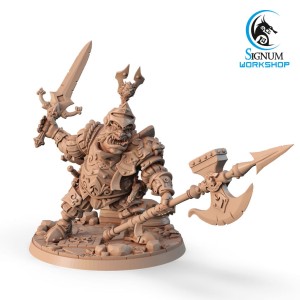 Ogre with halberd, “Ironheads” heavy infantry - Signum Workshop