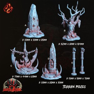 Blood Horde Altars, różne warianty - Crippled Gοd Foundry