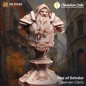 Popiersie Tors of Delvdor, Dwarven Cleric - DM Stash
