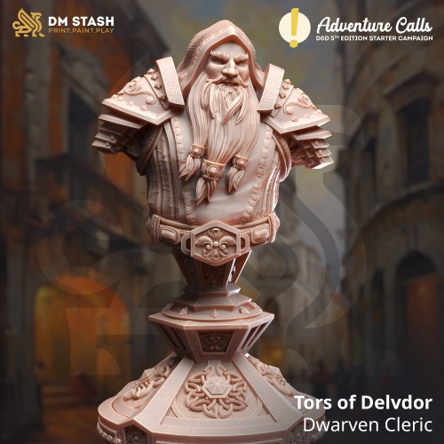 Tors of Delvdor - Dwarven Cleric-Bust.jpg