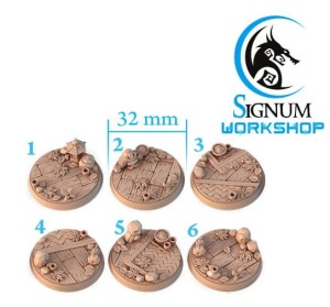 Kitsune bases round 10x pack 25/32/40mm