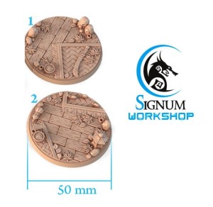 Kitsune bases round 4x pack 50mm
