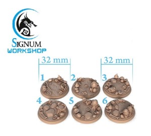 Akkari dark elf bases 10x pack 25/32/40mm 