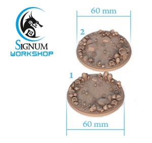 Akkari dark elf bases 3x pack 60mm