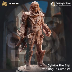 Sylvios the Slip, Elven Rogue Gambler - DM Stash 