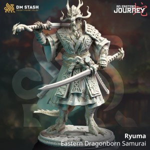 Ryuma, Eastern Dragonborn Samurai - DM Stash 
